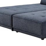 Contemporary Blue Ultimate Lounger Modular Sectional Sofa