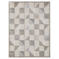 2? x 4? Gray Triangle Indoor Outdoor Area Rug