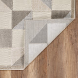 2? x 4? Gray Triangle Indoor Outdoor Area Rug