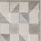 3? x 5? Gray Triangle Indoor Outdoor Area Rug