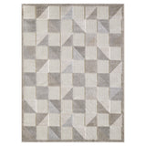 5? x 7? Gray Triangle Indoor Outdoor Area Rug