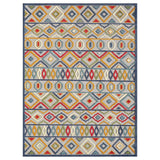 2? x 4? Multicolor Aztec Pattern Indoor Outdoor Area Rug