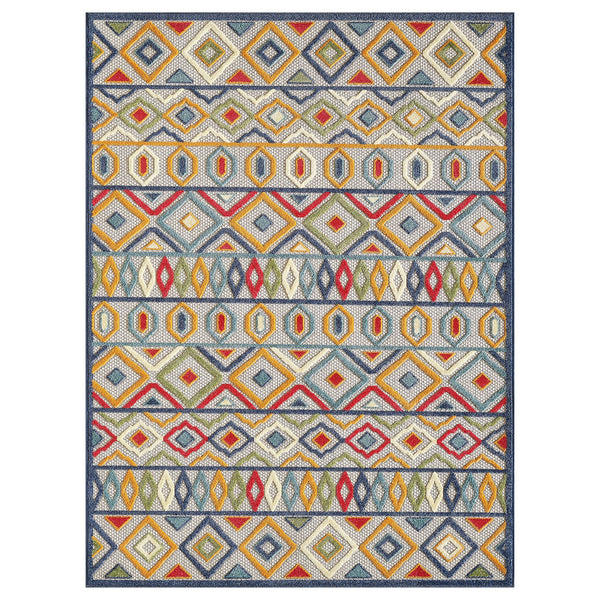 8? x 10? Multicolor Aztec Pattern Indoor Outdoor Area Rug