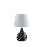 12? Modern Black And White Swirl Table Lamp