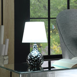 12? Modern Black And White Swirl Table Lamp