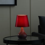 11? Stylish Red Glass Mosaic Table Lamp