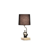 21? Modern Black Reader Sculpture Table Lamp