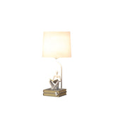 21? Modern White Reader Sculpture Table Lamp