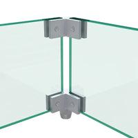 18" Square Glass Fire Pit Flame Guard