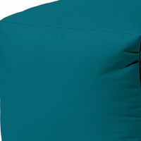 17  Cool Dark Teal Solid Color Indoor Outdoor Pouf Ottoman