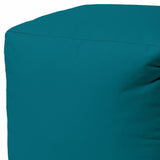 17  Cool Dark Teal Solid Color Indoor Outdoor Pouf Ottoman