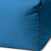 17  Cool Bright Teal Blue Solid Color Indoor Outdoor Pouf Ottoman