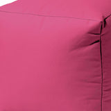 17  Cool Bright Hot Pink Solid Color Indoor Outdoor Pouf Cover