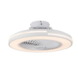White Compact LED Fan and Light
