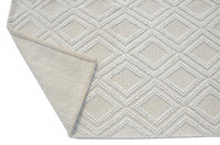 5? x 7? Ivory Diamond Lattice Modern Area Rug