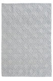 5? x 7? Gray Diamond Lattice Modern Area Rug
