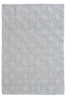 6? x 9? Gray Diamond Lattice Modern Area Rug