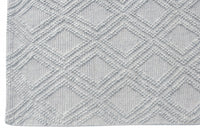 6? x 9? Gray Diamond Lattice Modern Area Rug