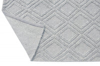 6? x 9? Gray Diamond Lattice Modern Area Rug