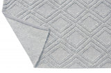 6? x 9? Gray Diamond Lattice Modern Area Rug