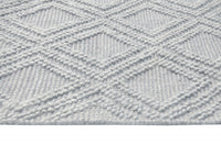 6? x 9? Gray Diamond Lattice Modern Area Rug