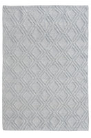 8? x 11? Gray Diamond Lattice Modern Area Rug