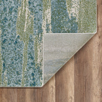 5? x 8? Blue Sage Impressionistic Ocean Area Rug