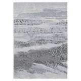 3? x 5? Blue Gray Abstract Mist Modern Area Rug