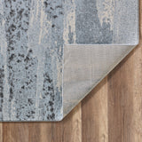 5? x 8? Blue Gray Abstract Mist Modern Area Rug