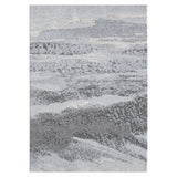 10’ x 13’ Blue Gray Abstract Mist Modern Area Rug