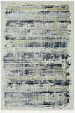 2? x 8? Blue White Distressed Traditional Runner Rug
