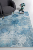 6? x 9? Blue White Abstract Sky Area Rug