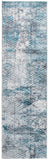 5? x 8? Blue Gray Abstract Cuboid Modern Area Rug