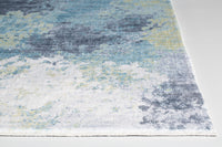2? x 7? Blue Yellow Abstract Sky Runner Rug