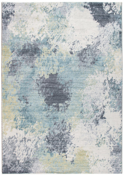 8? x 10? Blue Yellow Abstract Sky Area Rug