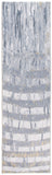 8? x 10? Gray Distressed Steps Abstract Area Rug