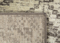 2? x 8? Gray Beige Distressed Diamond Runner Rug