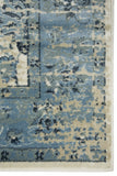 3? x 5? Blue Ivory Distressed Oriental Area Rug