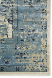 8? x 11? Blue Ivory Distressed Oriental Area Rug