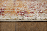 5' x 8' Rust Ivory Distressed Diamonds Area Rug