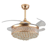 Stylish Crystal LED Chandelier Ceiling Fan
