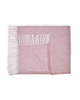 Soft Dusty Rose Links Pattern Throw Blanket