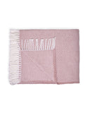 Soft Dusty Rose Links Pattern Throw Blanket