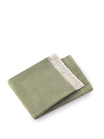 Soft Olive Green Links Pattern Throw Blanket