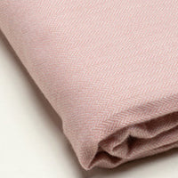 Pastel Pink Soft Acrylic Herringbone Throw Blanket