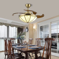 Classic Ceiling Lamp And Retractable Fan
