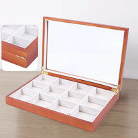 Maple Brown Classy Wooden Jewelry Organizer Box