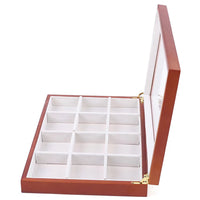 Maple Brown Classy Wooden Jewelry Organizer Box