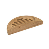 Traditional Solid Teak Wall Mount Oval Soap Dish