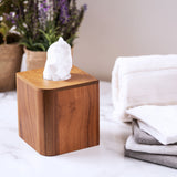 Designer Genuine Teak Tissue Box Cover